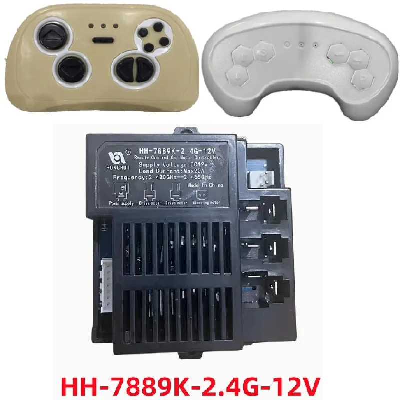 HH-7889K-2.4G-12V HONGHUI Ride On Kid's Toy Car Bluetooth Remote Control Receiver, Motor Controller Transmitter Spare Parts