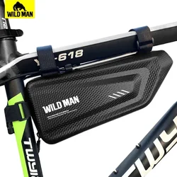 WILD MAN Rainproof Bicycle Bags Bike Handlebar Bag Top Tube Bag Cycling Saddle Bag Cycle Tool Bag Mtb Accesorios Hard Shell