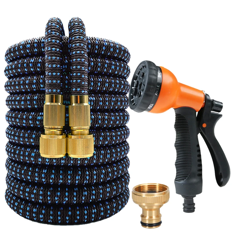 25FT-125FT Garden Flexible Hose High Pressure Car Wash Cleaning Water Gun Garden Water Pipe Irrigation Supplies