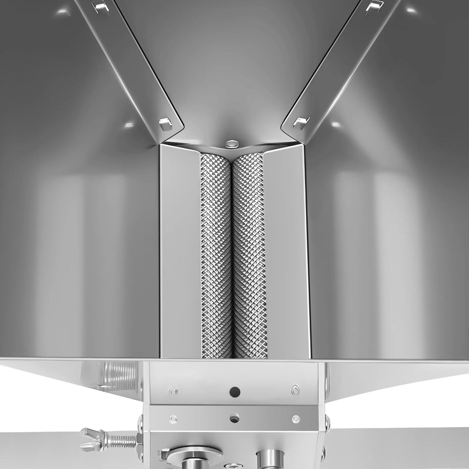 4L Getreidemühle mit Trichter, Edelstahlwalzenmühle, einstellbarer Abstand 0,1-2,5 mm, manuell oder mit Bohrmaschine bedienbar, für Hausbrauen von Gerste – Detail 13