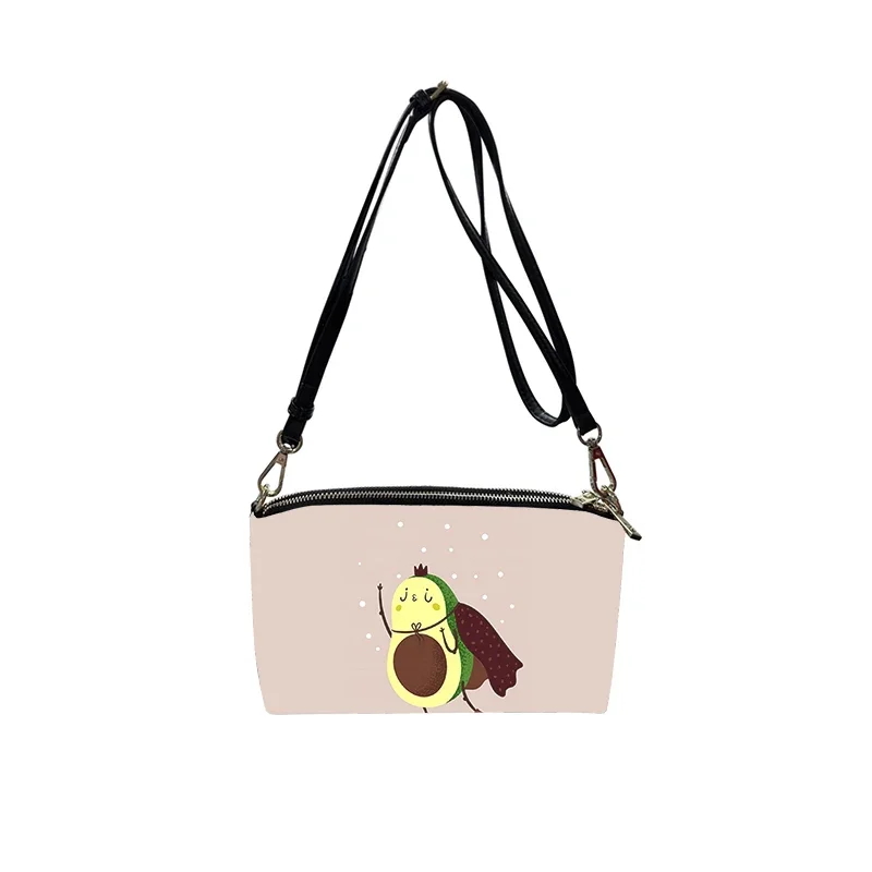 

Cartoon cute avocado PU Crossbody Bag 2023 New Women's Fashion Shoulder Bag Minimalist Small Square Bag for Women