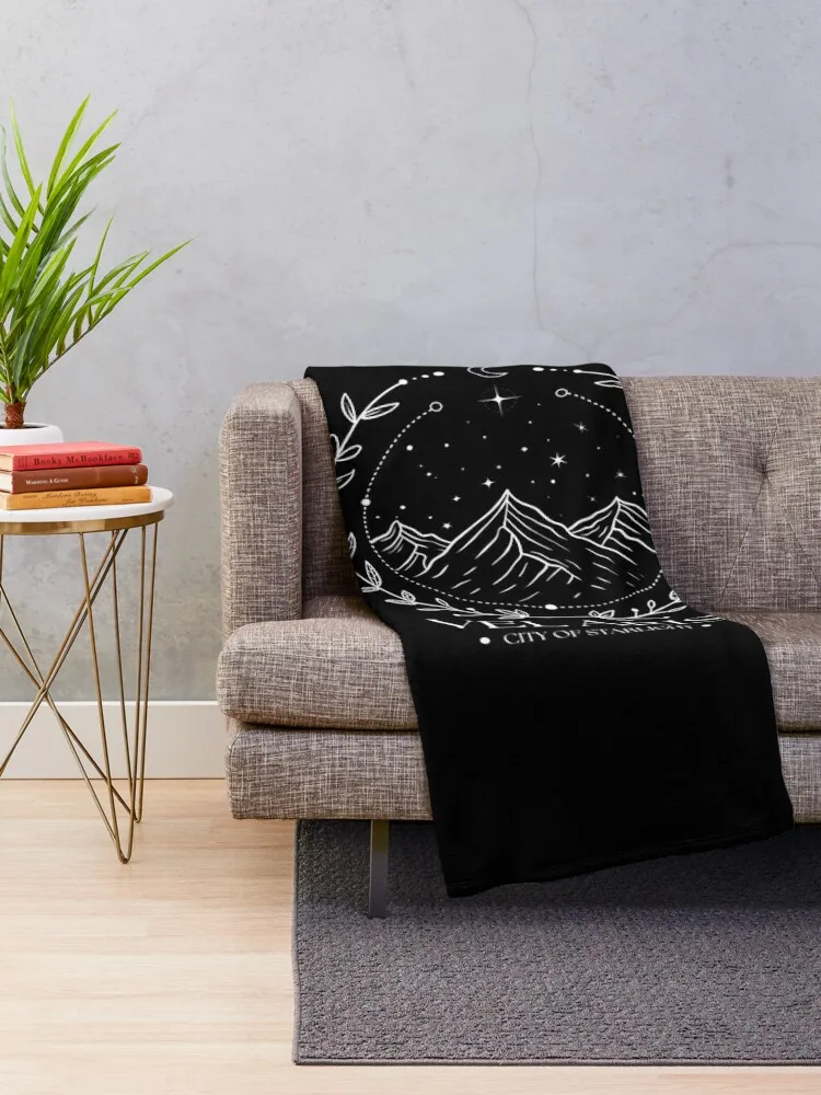 Velaris Acotar City of Starlight A court of Thorns and Roses T Shirt Throw Blanket Travel For Sofa Thin Polar Blankets