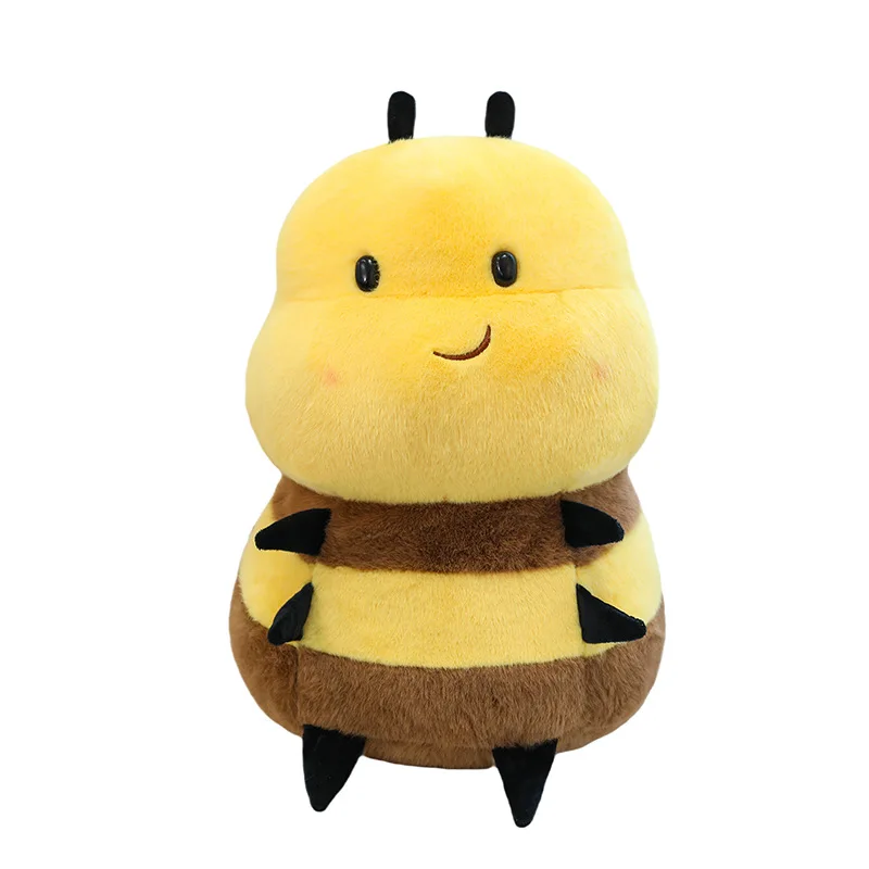 Lindo juguete de peluche Kawaii muñeco de peluche Adorable expresión de abeja juguete suave para niños regalo de cumpleaños Plushie bebé niño niña almohada de peluche
