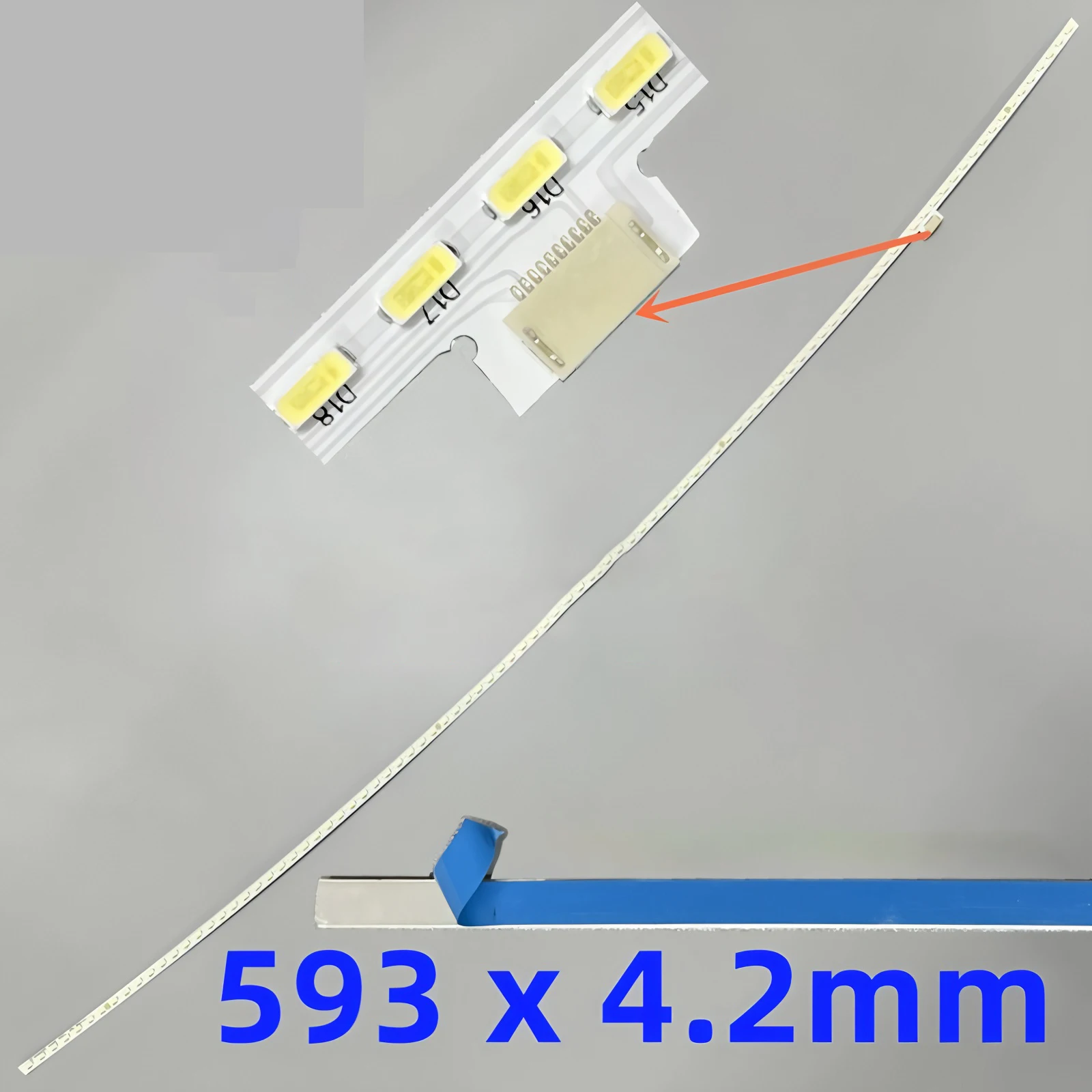 

LED backlight strip for AOC AG272FCX 270LM00036 TPM270WF1-HP07 T01B LBM270M1208-AQ-4 10pin 593mm