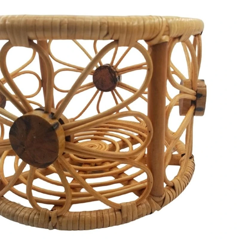 J15U خمر سلة الروطان كرسي سرير الطفل الوليد التصوير الدعائم للبنين بنات #5