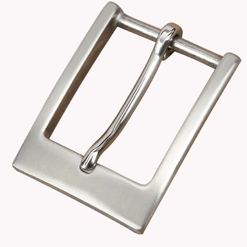 เครื่องประดับแฟชั่นกางเกงยีนส์หนังลําลองสําหรับบุรุษ - เย็บหัวเข็มขัดสแตนเลสพร้อมหมุดโลหะสําหรับงานฝีมือ DIY