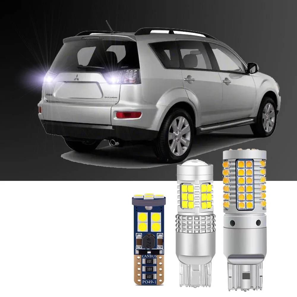 

For Mitsubishi Outlander 2007-2012 LED Bulbs Exterior Turn Signal Backup Parking Bulbs Canbus