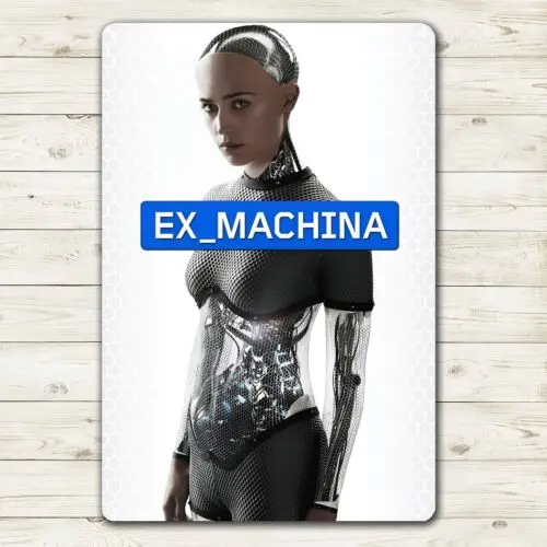 C1، لوحة معدنية لفيلم الخيال العلمي من Ex Machina مقاس 20 × 30 سم