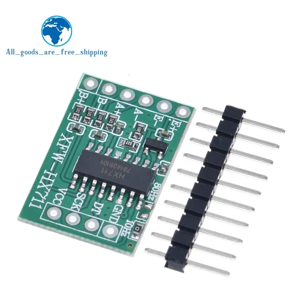 

TZT 1/5PCS For Arduino Dual Channel HX711 Weighing Pressure Detection Module 24-bit Precision A/D Module