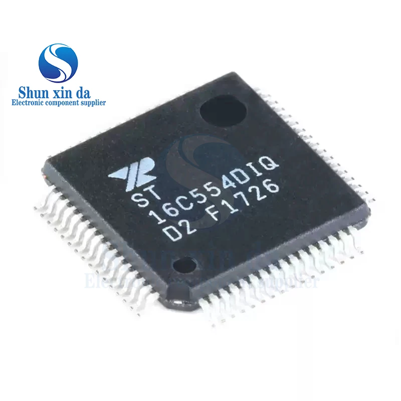ST16C554DIQ64 ST16C554DIQ64-F UART Interface Chip 4 Channel 1.5Mbps