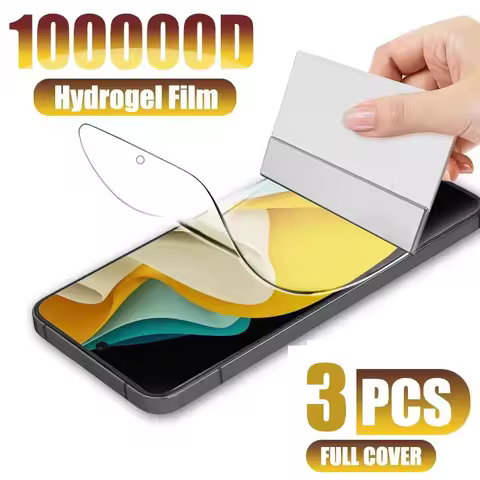 3Pcs HD Full Cover Hydrogel Film For Xiaomi Poco F7 Ultra Pro 15 14T X7 Redmi Note 14 Plus 13 10 Screen Protector