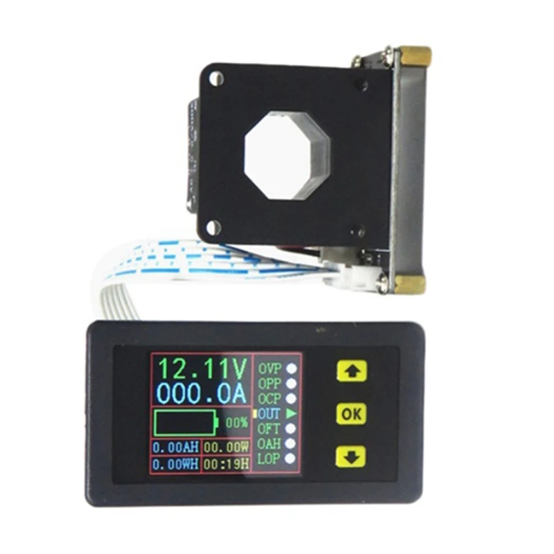 

VAC9010H DC 100A Voltmeter Ammeter Voltage And Current Kwh Power Meter Battery Capacity Power Monitoring