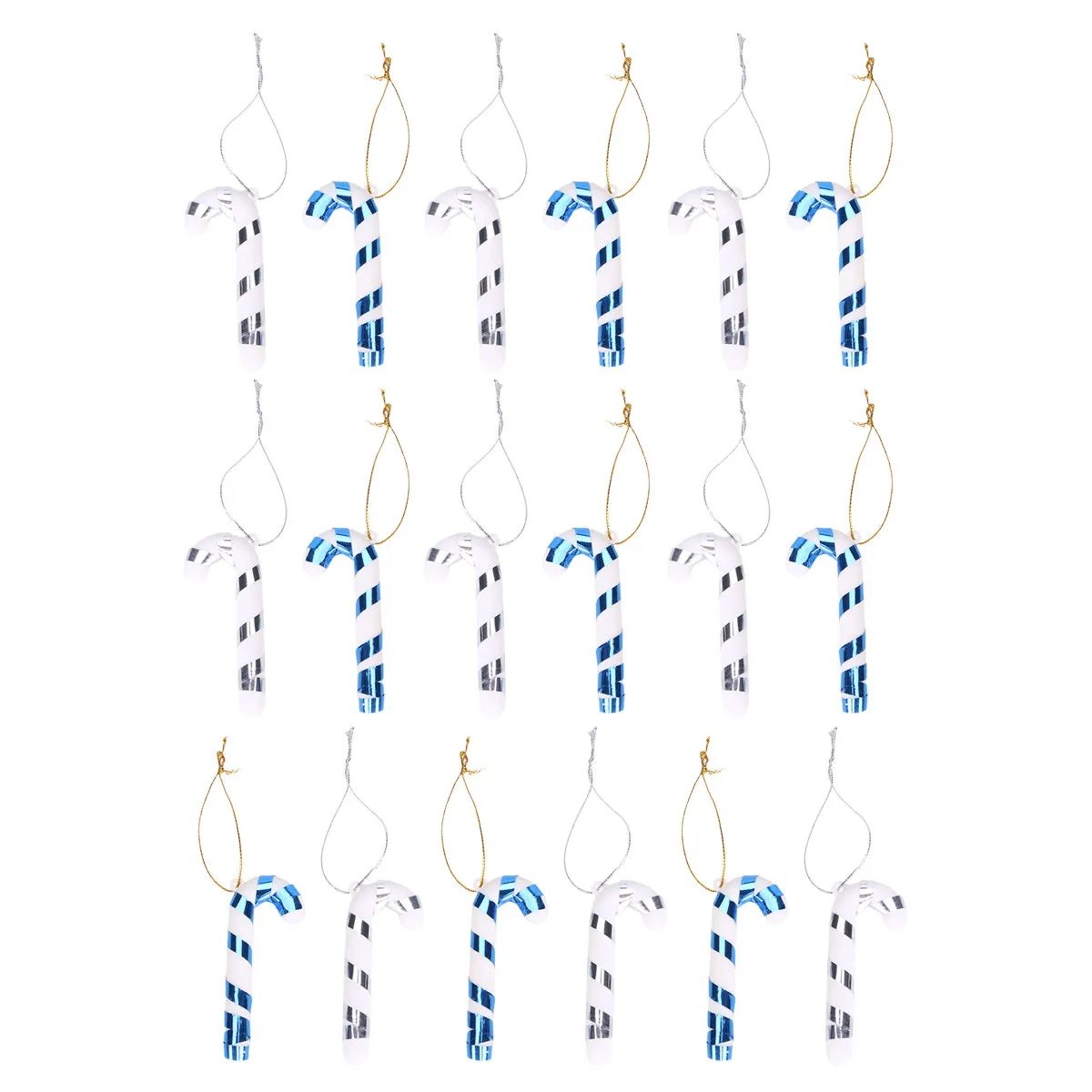 72pcs Funny Christmas Crutch Ornaments for Tree, Home, Garden, Porch, Patio, Bar & Party Decor