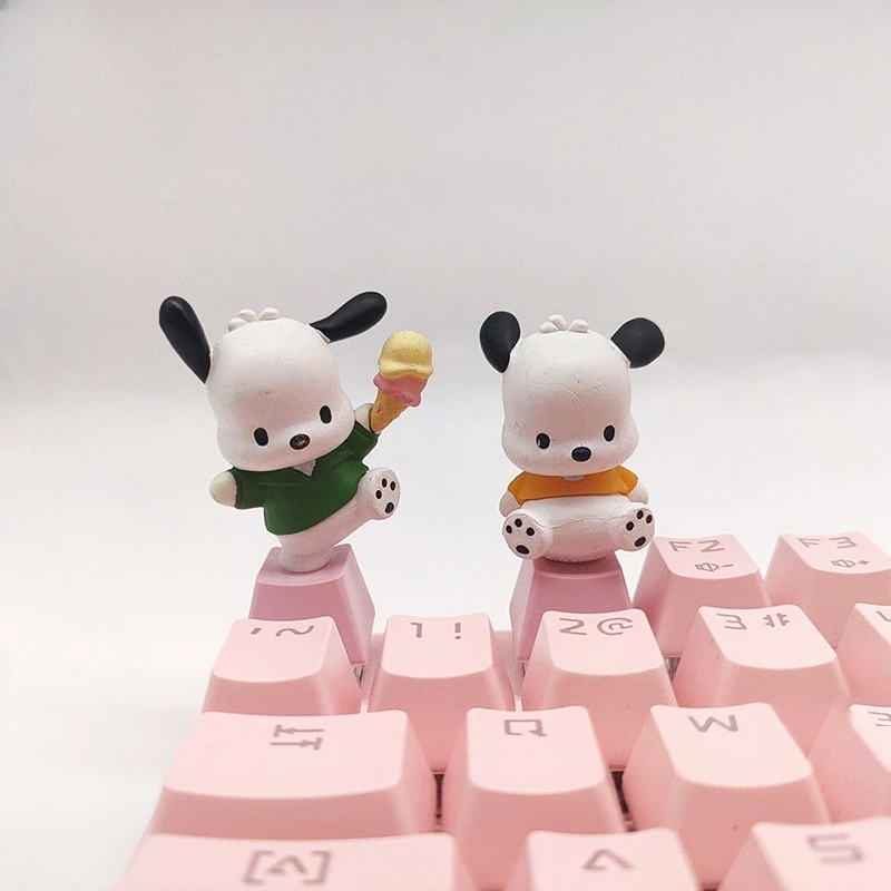 3D Custom Cute Kawaii Pochacco Series Anime Keycaps For Mechanical Keyboard Caps Creative Personalized Cartoon PBT DIY Key Cap