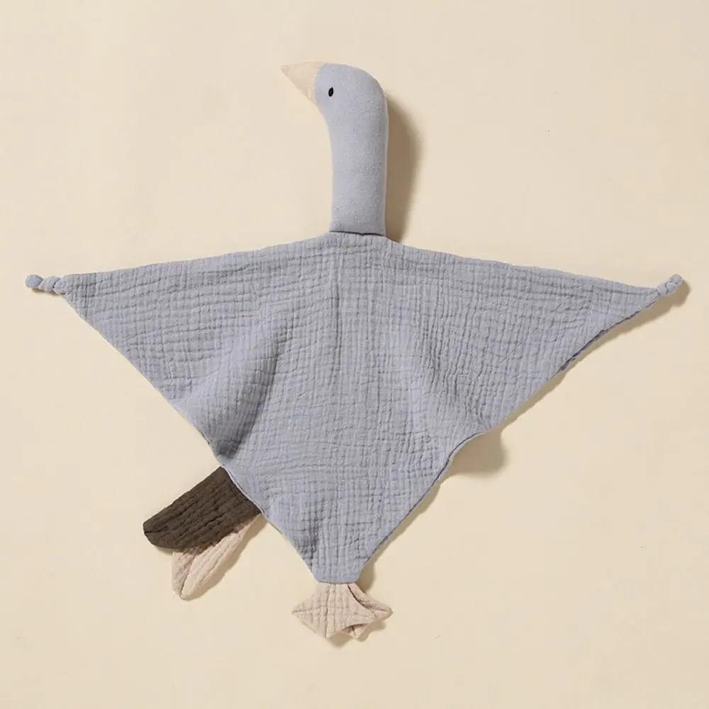 Cute Cartoon Design Swan Baby Comforter Personalized Name Saliva Towel Cotton Baby Blanket Cotton Material Bibs - view 3