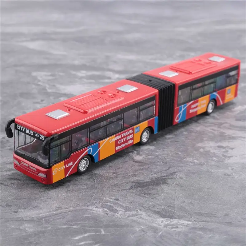 WOTT-modèle de véhicule moulé sous pression pour enfants, Bus navette, voiture, petit bébé, retirer