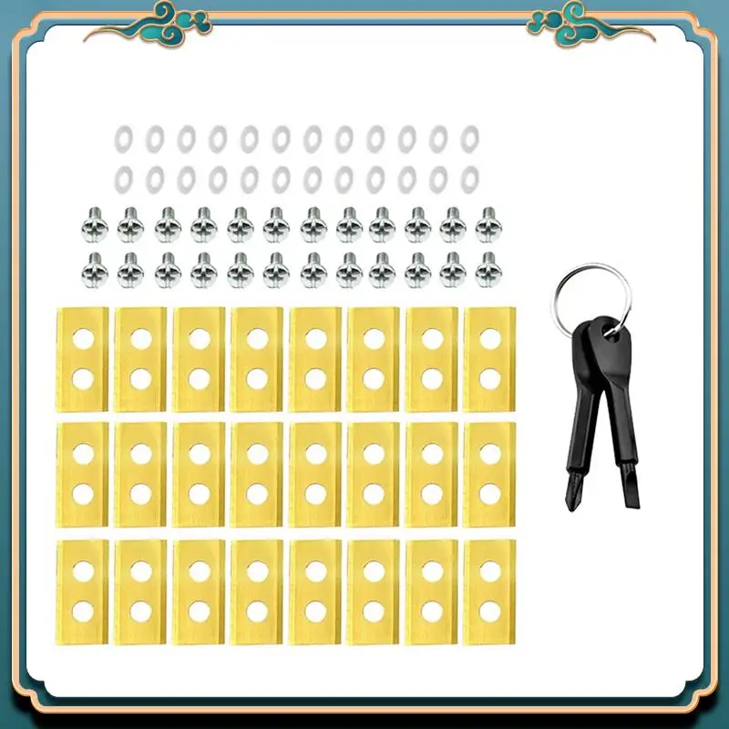 

For Mammotion Luba& Yuka All Series 24PCS Robotic Lawnmower Replacement Blades- Includes Screwdriver Set B Highly Recommended