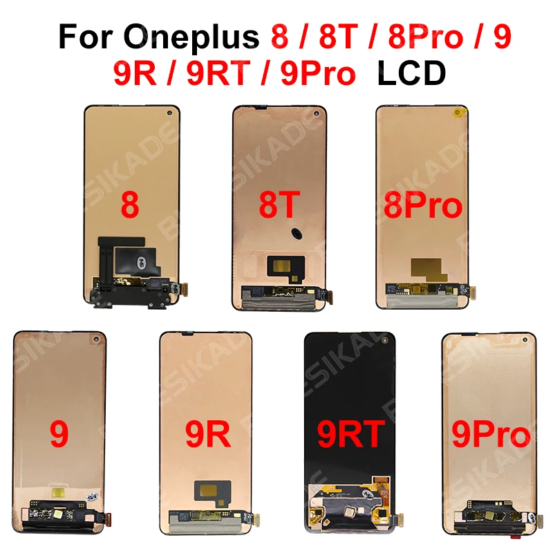 Quality SUPER AMOLED LCD  For OnePlus 5 5T 6 6T LCD Display Touch Screen Digitizer For OnePlus 7T Replace Parts