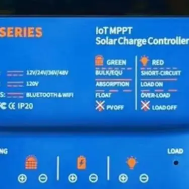 Blue MPPT Solar Controller Wifi Remote Control Solar System Solar Controller APP Remote Control High Efficiency Tracking