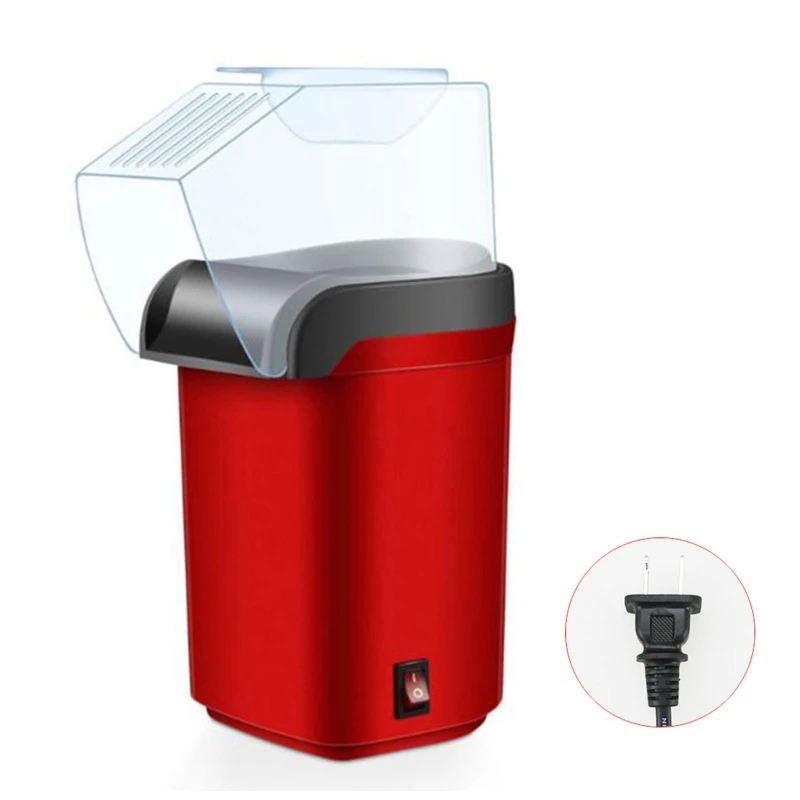 Hot Air Machine 1200W Electric Maker Fast Popper with Top Lid for Home Family Party (Red) Dropship