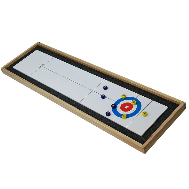 

2 in 1 Tabletop Shuffleboard and Curling Game Set for Family Fun Party Gamepromote sales