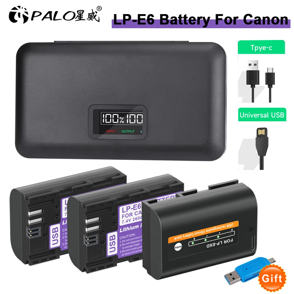 Palo LP-E6 Lp E6 E6… - image