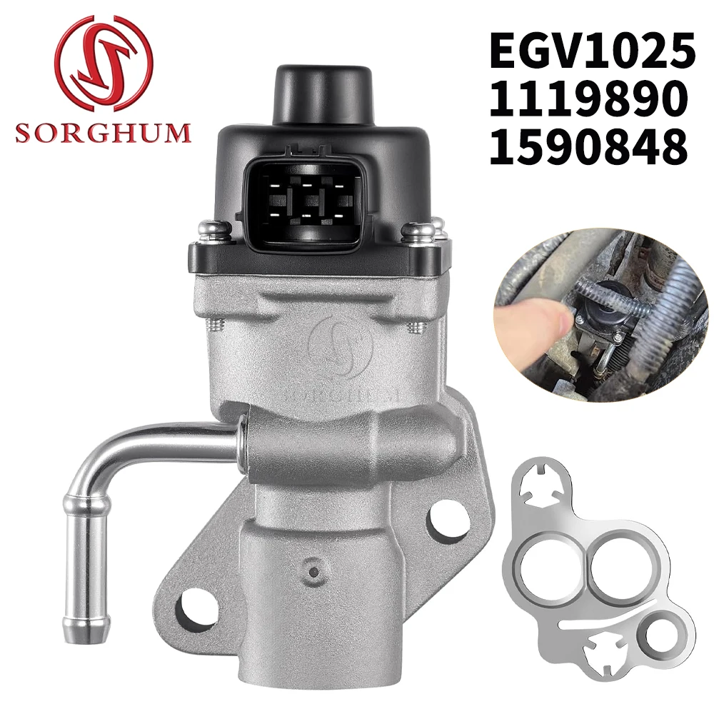 

EGR Valve EGV1025 For Ford Escape/Fusion 2.3L/2.5L 2005-2016 1S7Z-9D475-AA, 91023 For Mazda 3/6 & Mariner 1590848 5204549