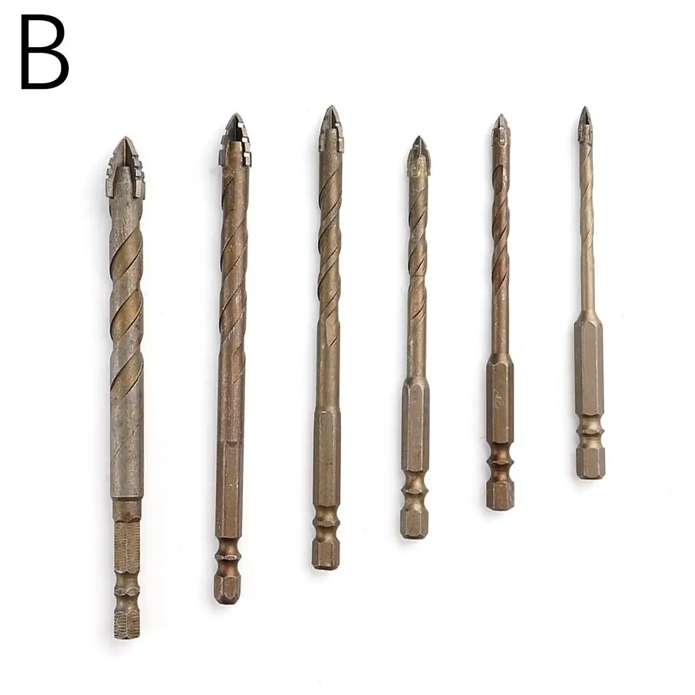 Multi-purpose Drill Bit Set 4mm 5mm 6mm 8mm 10mm 12mm New Four-flute Sawtooth Eccentric Drill Bit For Metal Wood Plastic T0u4