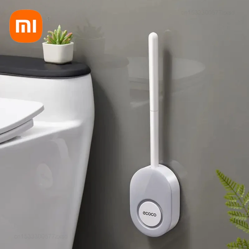 Xiaomi Ecoco Szczotka do WC Naścienna Bez Dziurkowania Szczotka do Czyszczenia Toalet Miękkie Włosy Silikonowe Toalety Domowe Akcesoria Łazienkowe