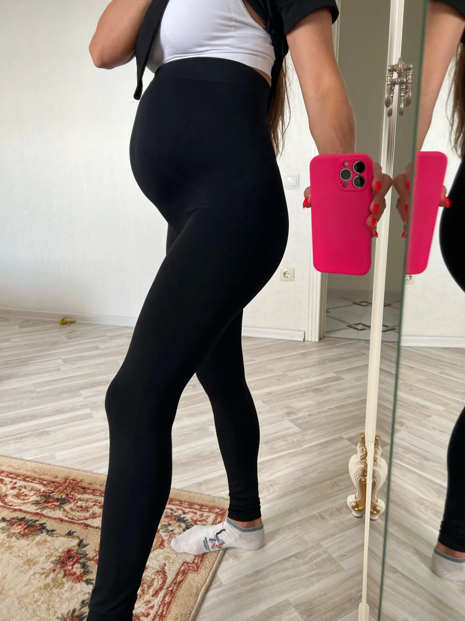 Pregnant  High Waist Belly Leggings  Body Shaping Pants Maternity Leggings y Pregnancy leggings for pregnant women