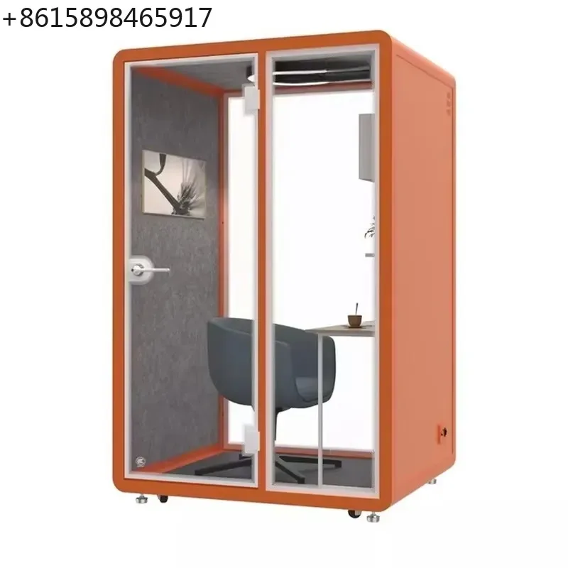 Customized Movable 35db Soundproof Public Phone Booth Acoustic Open Smoking Booth for Sale