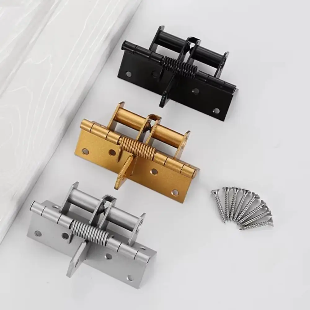 

90-градусный дверной доводчик, самозакрывающаяся петля с автоматическим закрыванием, отскок, прямоугольная невидимая дверная пружинная петля
