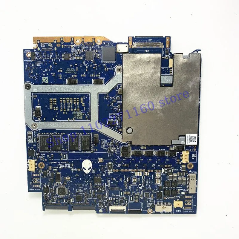 CN-009PM5 009PM5 09PM5 For DELL M17 R2 W/ SRF6U I7-9750H EDQ51 LA-H351P Laptop Motherboard N18E-G2-A1 RTX2070 16GB 100%Tested OK