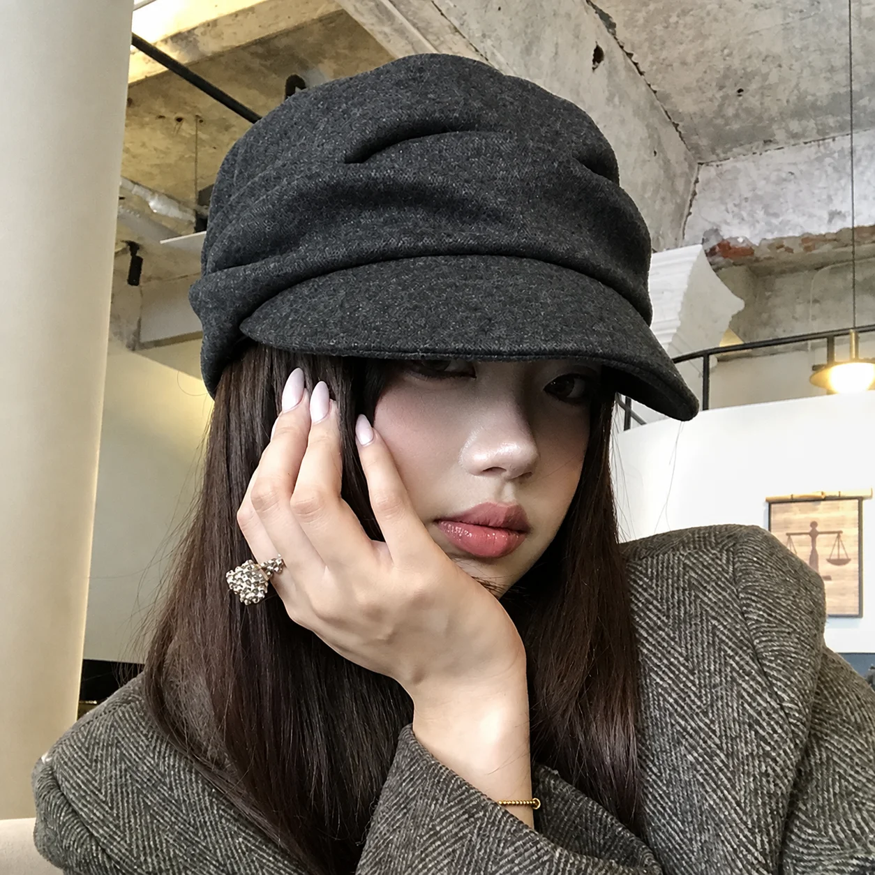 Topi Beret Musim Dingin yang M - Beret French Wool ulasan dan harga
