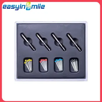 Dental Fiber Pile Fiber Pile 20 stolpar + 4 borrar Dentalprodukter Fiberstolpeborr Skruvgänga Kvarts Blandade storlekar Kit Easyinsmile 8 best sales Dental fibre post - №4