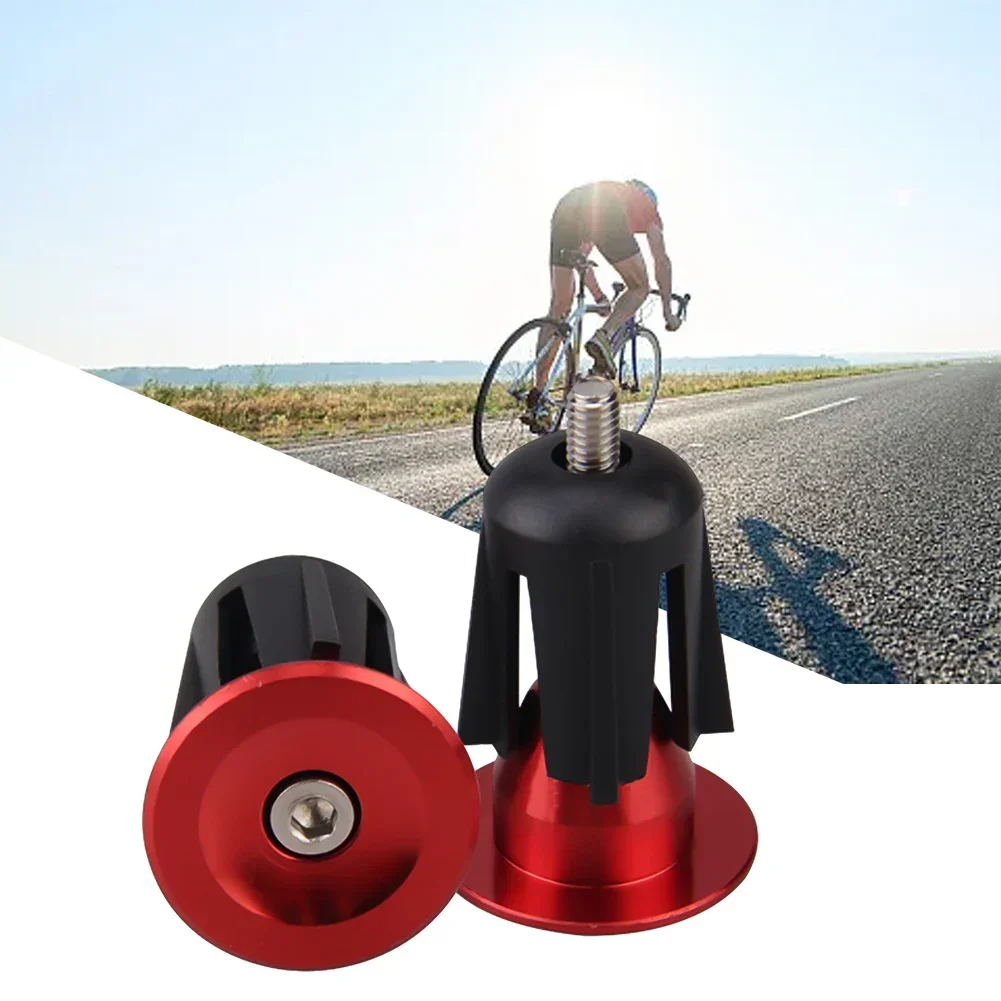 2Pcs Bar End Plugs Mountain Bike Expansion Lock Aluminum Alloy Handlebar Bicycle Accessories Fits Most Handlebars Bicicletas