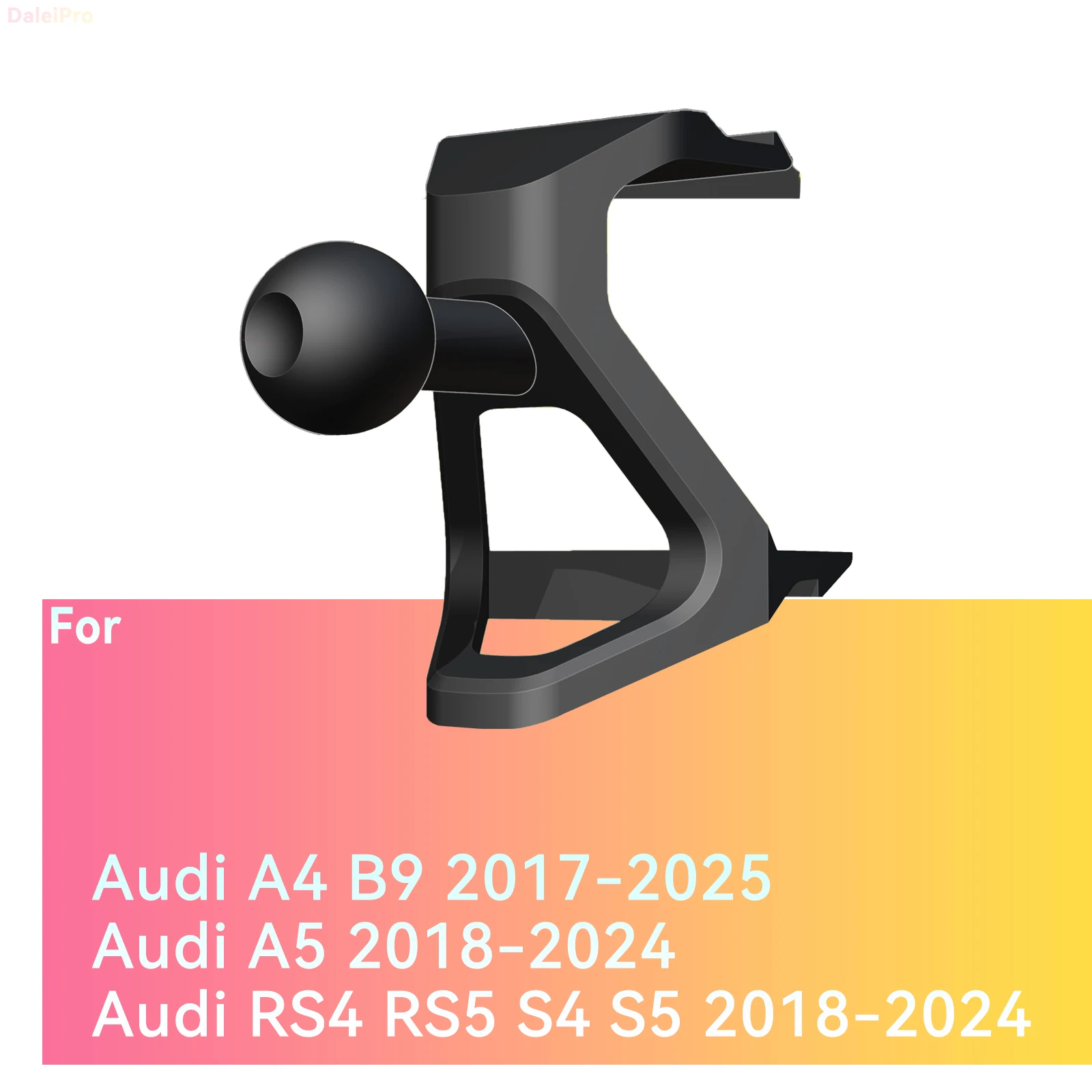 Maßgefertigte Magnetische Handyhalterung mit Luftstromkühlung für Audi A4 B9 2017-2024 2025, 360° Drehbar ° Schwenkbare Armaturenbrett-Halterungsbasis – Detail 3
