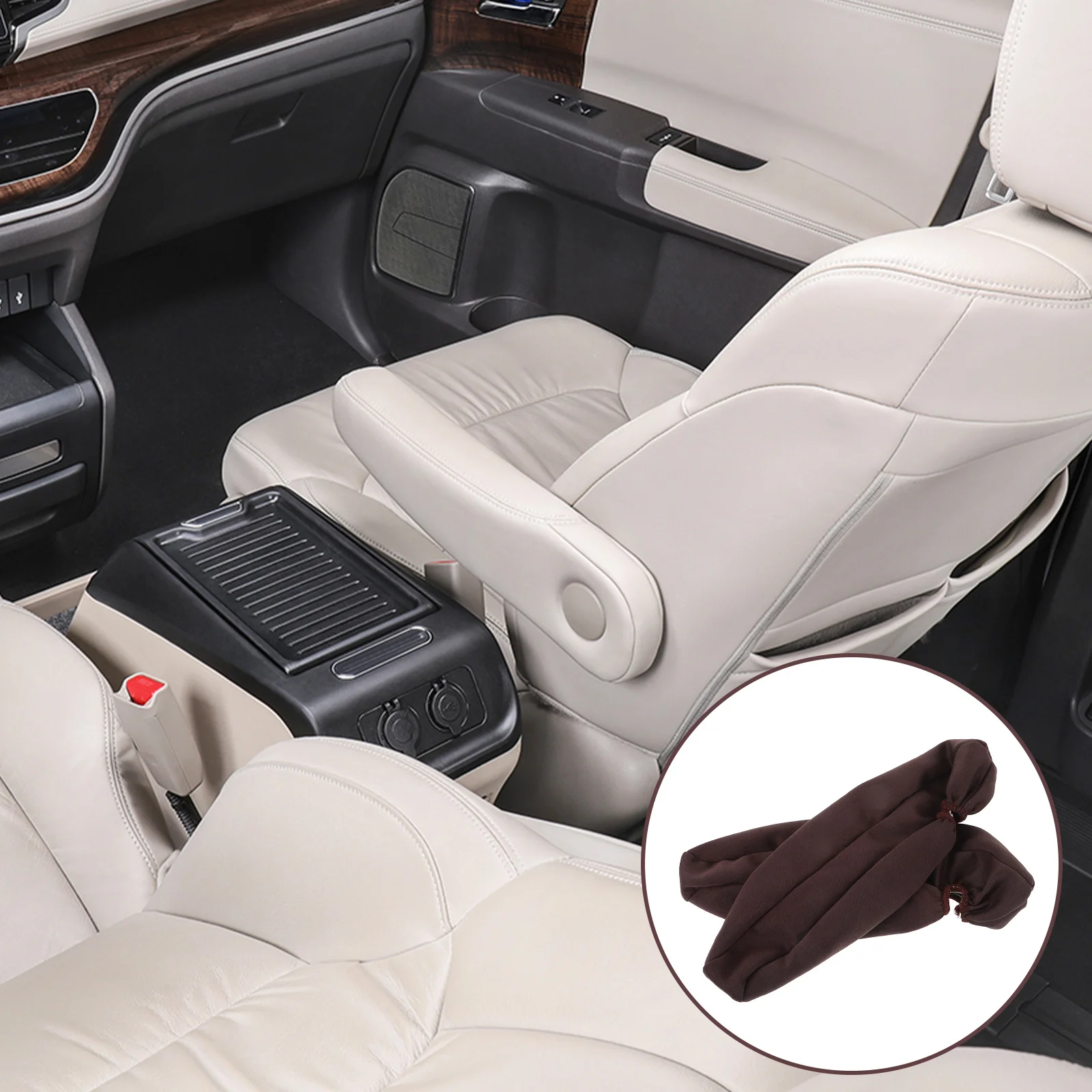 

1Pair Car Armrest Cover Durable Wear Resistant Soft Elastic Front Seat Armrest Sleeve Protector Car Arm Pad Cover