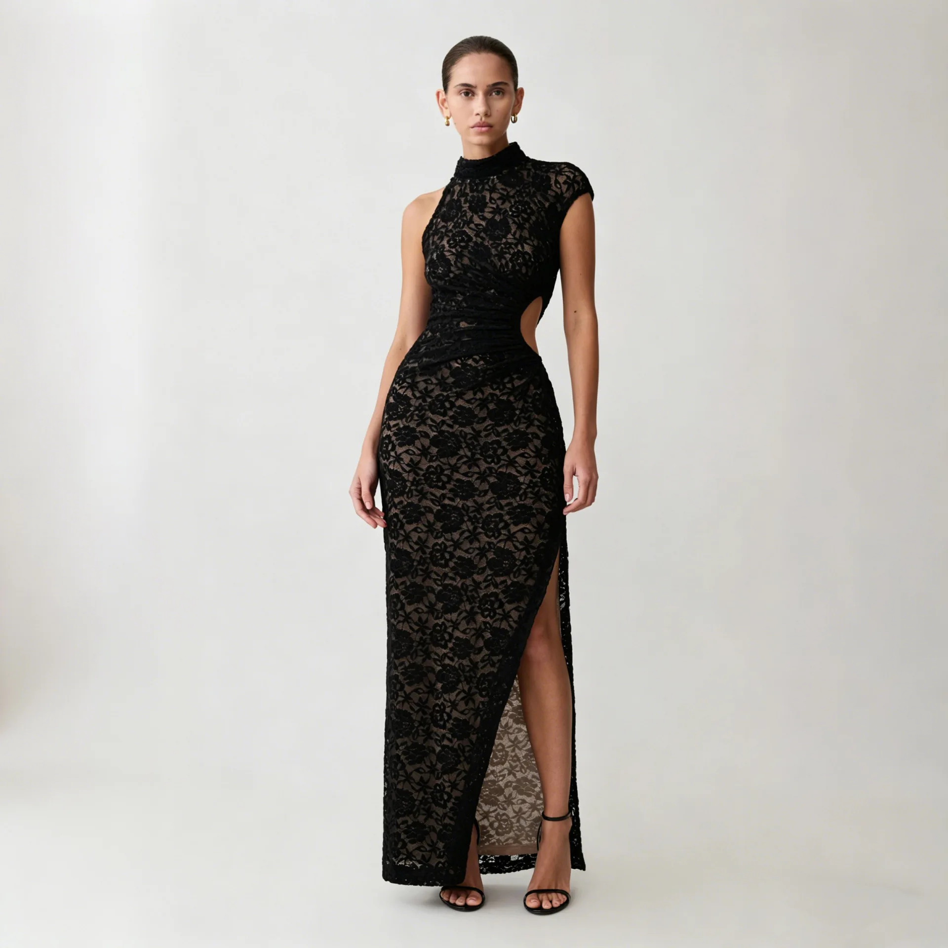 black-lace-prom-dress-sexy-hollow-side-split-sleeveless-long-sheath-party-gown-formal-bridal-wedding-guest-birthday-robe