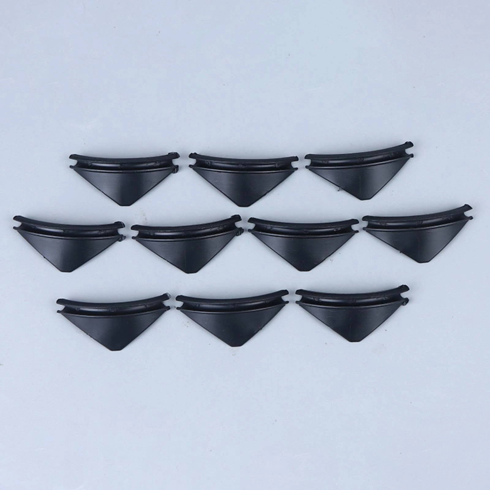 10 Pieces Spring Chute Scraper Extension Plastic Channel Scraper Insert coilChannel Piece Lightweight Retail Hardware Compact