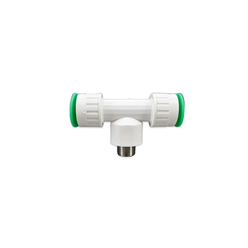 KegLand 16mm Push in Tee/Straight/Elbow X 1/2 Inch Male Plastic Valve Garden Irrigation Tool Home Brewing