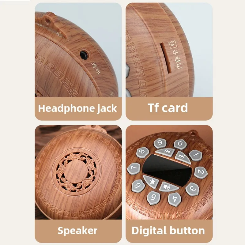 مشغل موسيقى منزلي كلاسيكي فاخر بحلقة 24 ساعة صوت صغير محمول قابل لإعادة الشحن #5