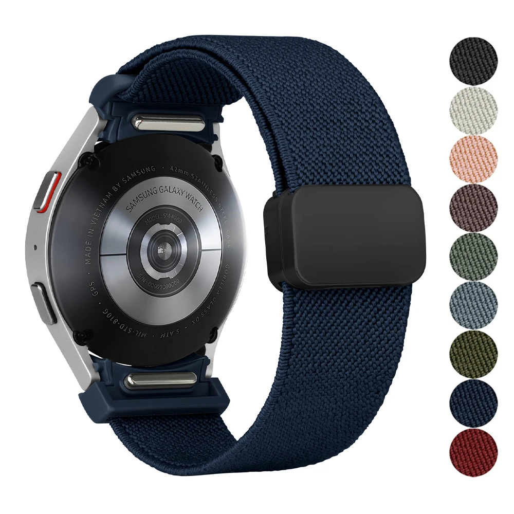 

20mm Band For Samsung Galaxy Watch 6 4 classic/5 pro 45mm 47mm 43mm 44mm 40mm No Gaps Nylon bracelet correa Galaxy watch 6 strap