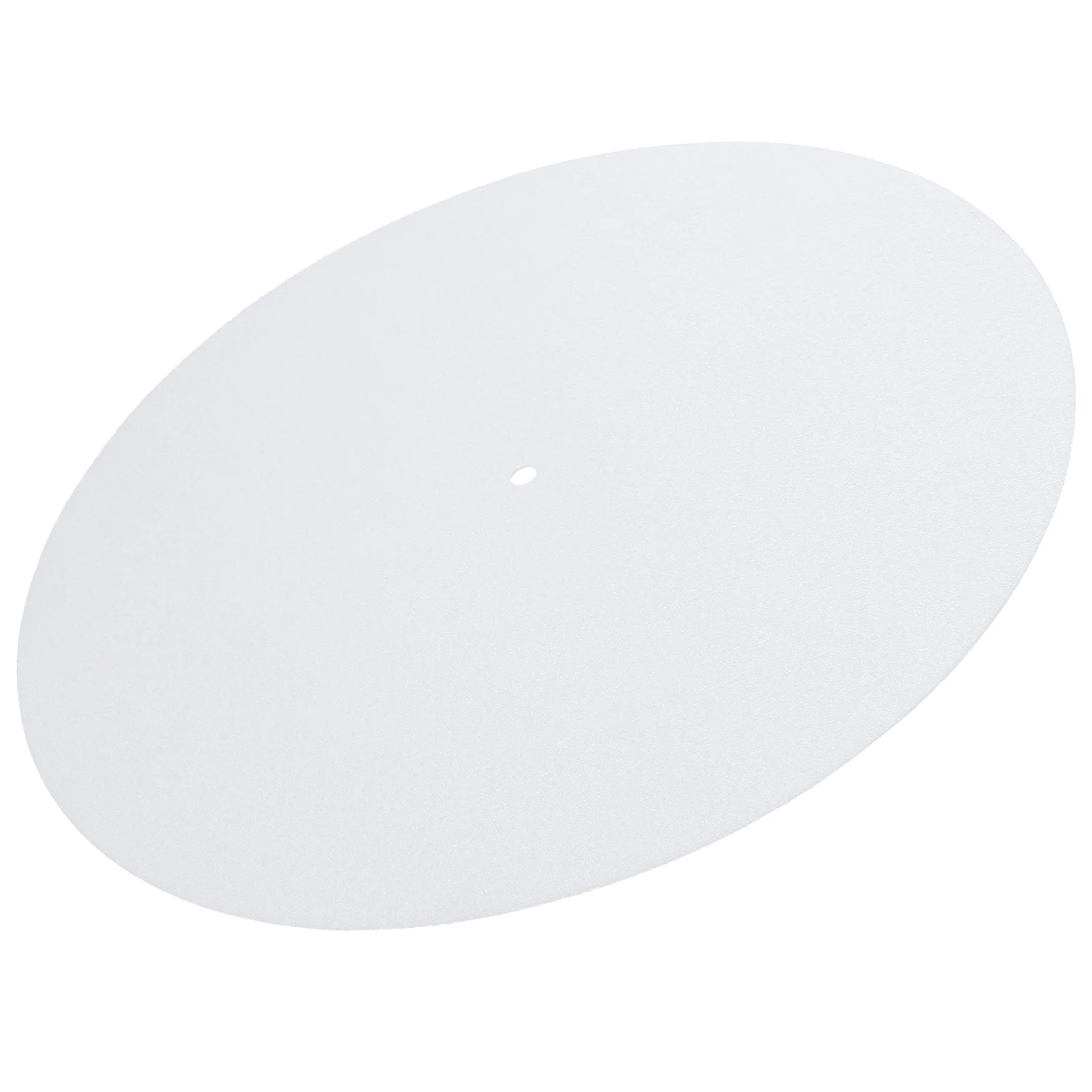 

Turntable Platter Mat Pad Anti-static Record Players Mat Anti-vibration Wool Mat(White)