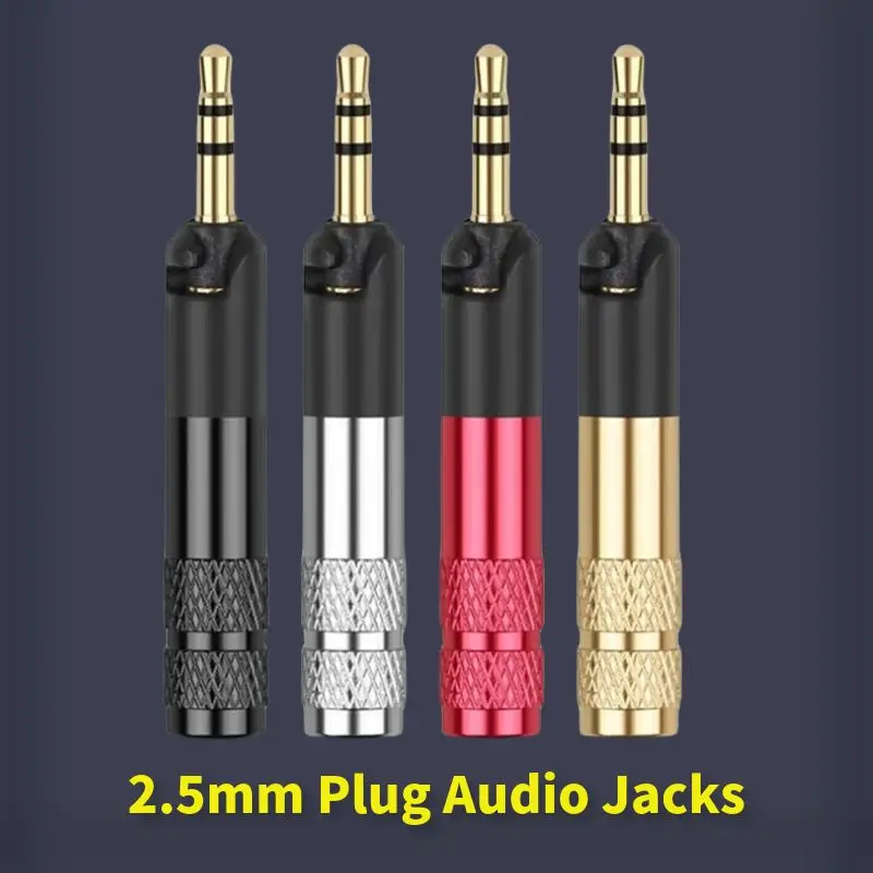 Audio Jacks 2.5mm Jack 2.5 Headphone Plug Earphone Connector For ATH-R70X m70 r70 Aluminum Alloy Shell Consumer Electronics