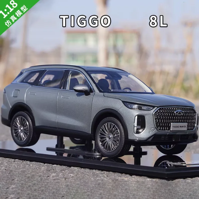

Литой под давлением масштаб 1:18 TIGGO 8L внедорожник, модель автомобиля из сплава, готовая коллекция имитаций, украшение, подарок, игрушка, статический дисплей