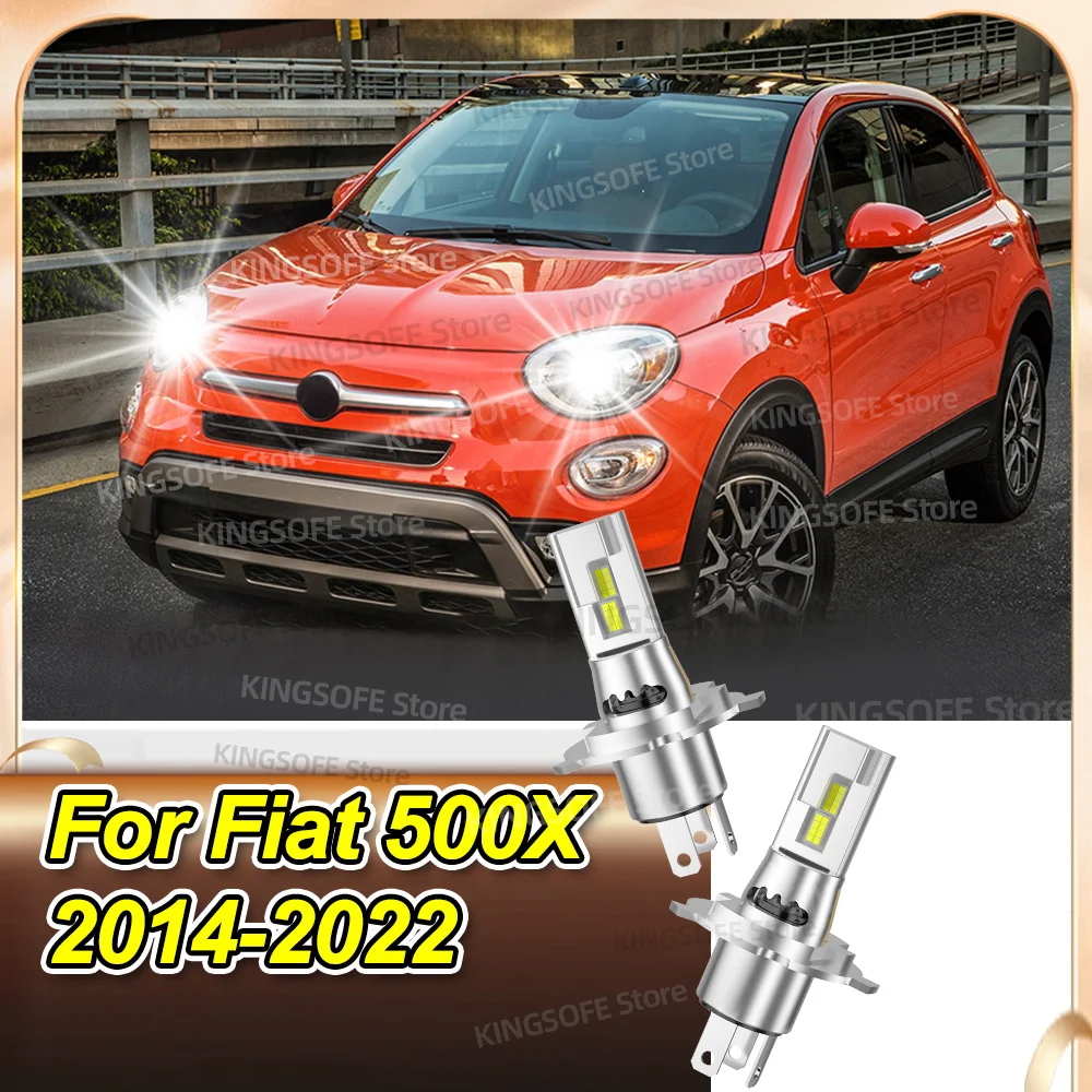 

2Pcs 50000LM LED Headlight Bulb Canbus Lamp Super Bright For Fiat 500X 2014-2022 2015 2016 2017 2018 2019 2020 2021