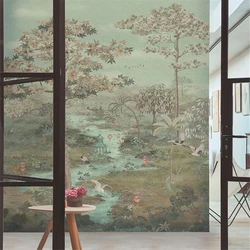 custom Photo Mural  Green Landscape Tree Lake wallpapers for Living Room 3D TV background murals wall paper home improvement