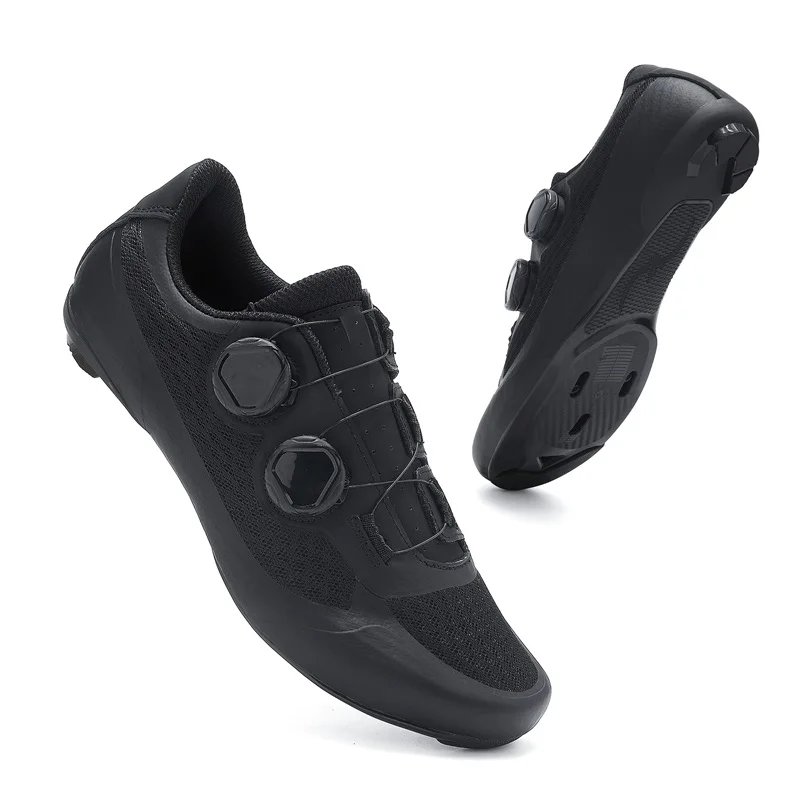 Speed Cycling Sneaker Heren Road Fietsschoenen Cleat Schoenen Spd Schoenen Fietsen Platte pedaalschoenen Heren Fiets Outdoor Schoeisel Wit