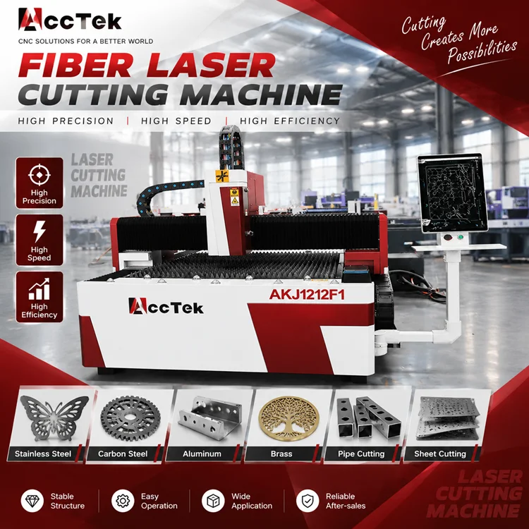 1325 Fiber Laser Cutter Machine CNC Metal Cutting Stainless Steel Carbon Steel Aluminum Professional CNC Cutting 3kw 6kw